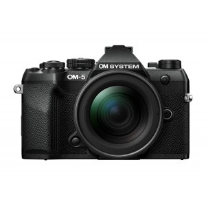 Olympus OM-5 II 1245 Kit black, OM-5 II body black, M.Zuiko Digital 12-45mm F4 PRO lens black,BLS-50