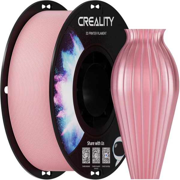 Creality CR-PETG Pink 3D Printer Filament, Hard Glossy, Tensile Str. 49MPA, 1 kg Spool1.79