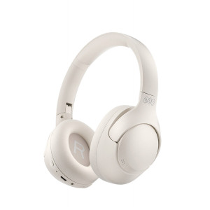 QCY H3 High-Res Headset White w. Mic, Active Noise Canceling with 4 mode ANC 60h Multipoint
