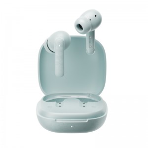 QCY Buds Blue (QT43) - Noise Reduction Clear Calls TWS Earbuds 35h, 10mm dynamic drivers