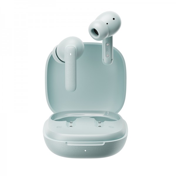 QCY Buds Sky Blue - Noise Reduction Clear Calls TWS Earbuds 35h, 10mm dynamic drivers