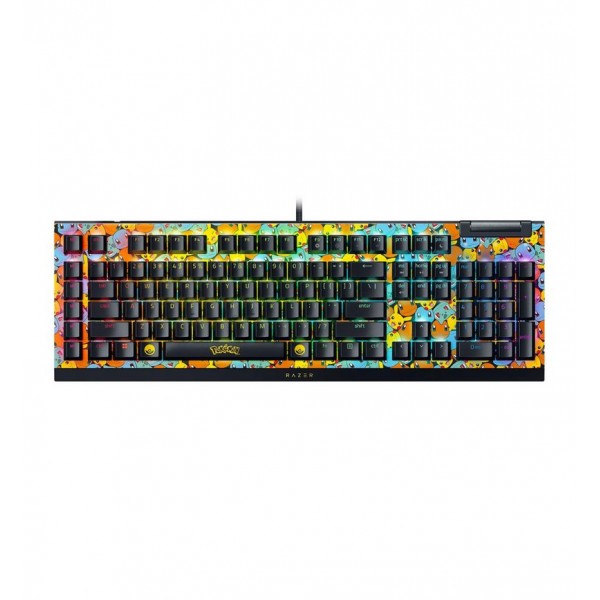 Razer BLACKWIDOW V4 X Pokemon Kanto Starters Ed. - RGB Gaming Mechanical Keyboard - Green Switch